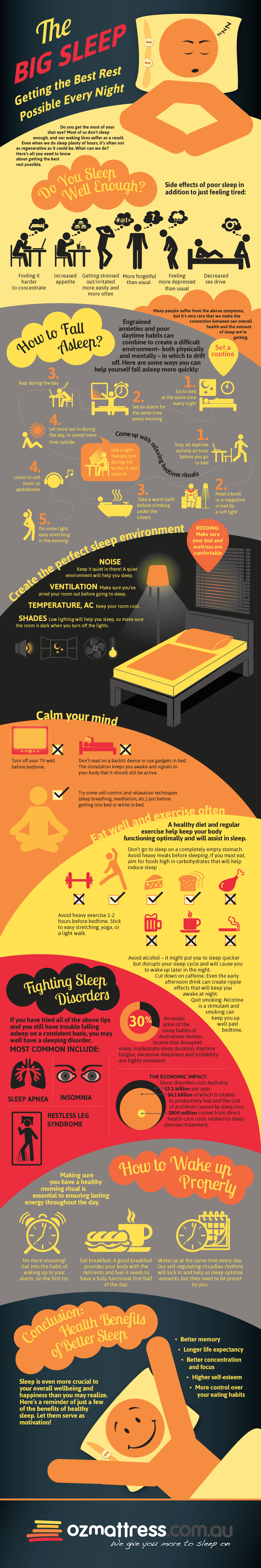 Infographic Hoe slaap je het best 