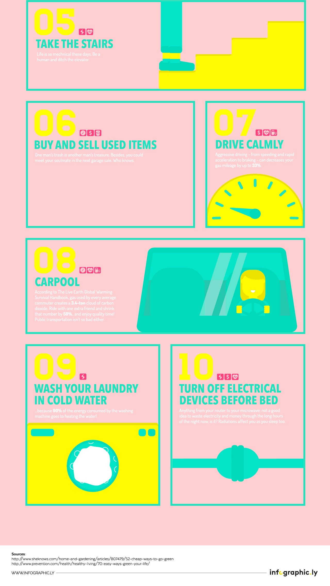 Infographic 10 manieren om groener te leven 