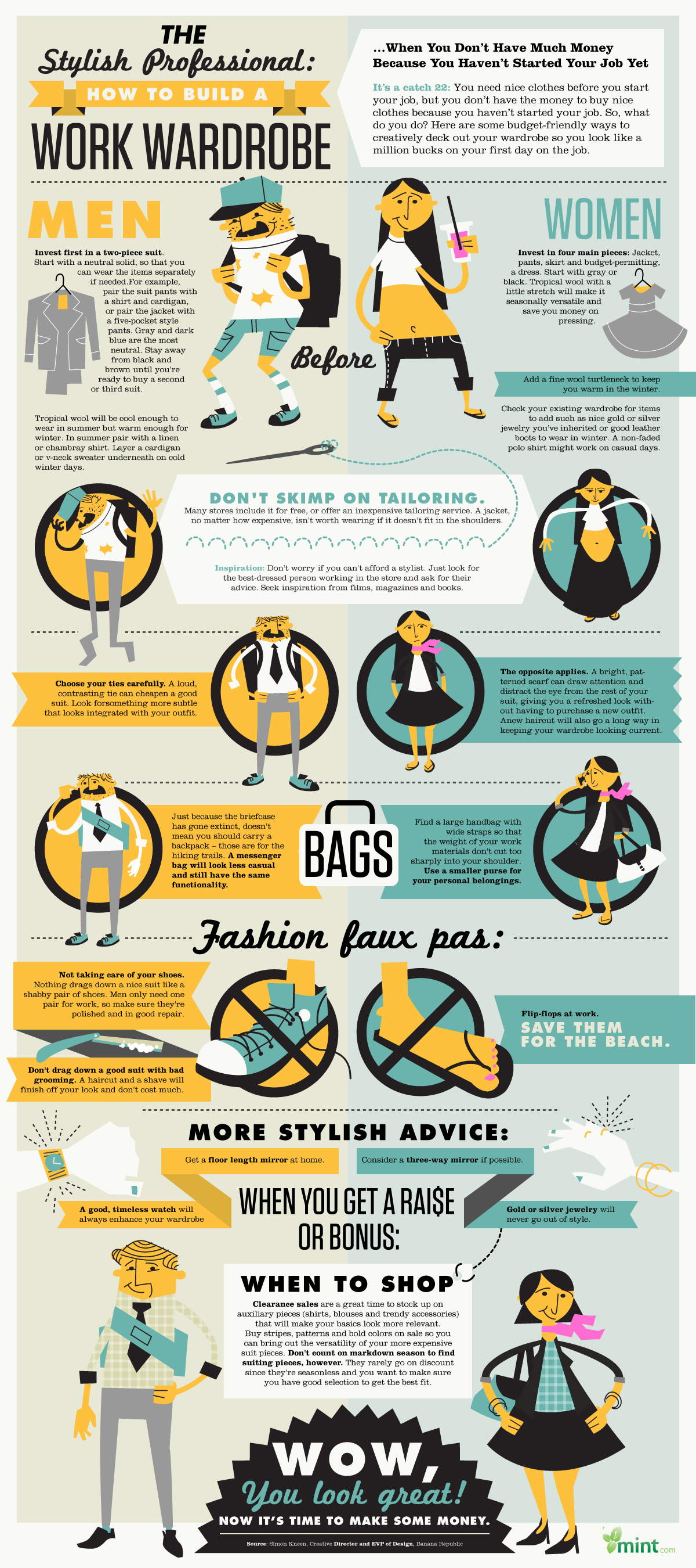 Infographic Het kiezen van een kledingstijl op werk 