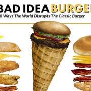 Infographic over slechte hamburger ideeën