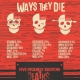 Infographic over dood gaan in horror films