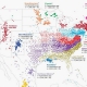 Infographic over de geschiedenis van migratie in Amerika