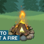 Infographic over hoe je vuur moet maken zonder een aansteker