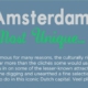Amsterdam unieke kenmerken